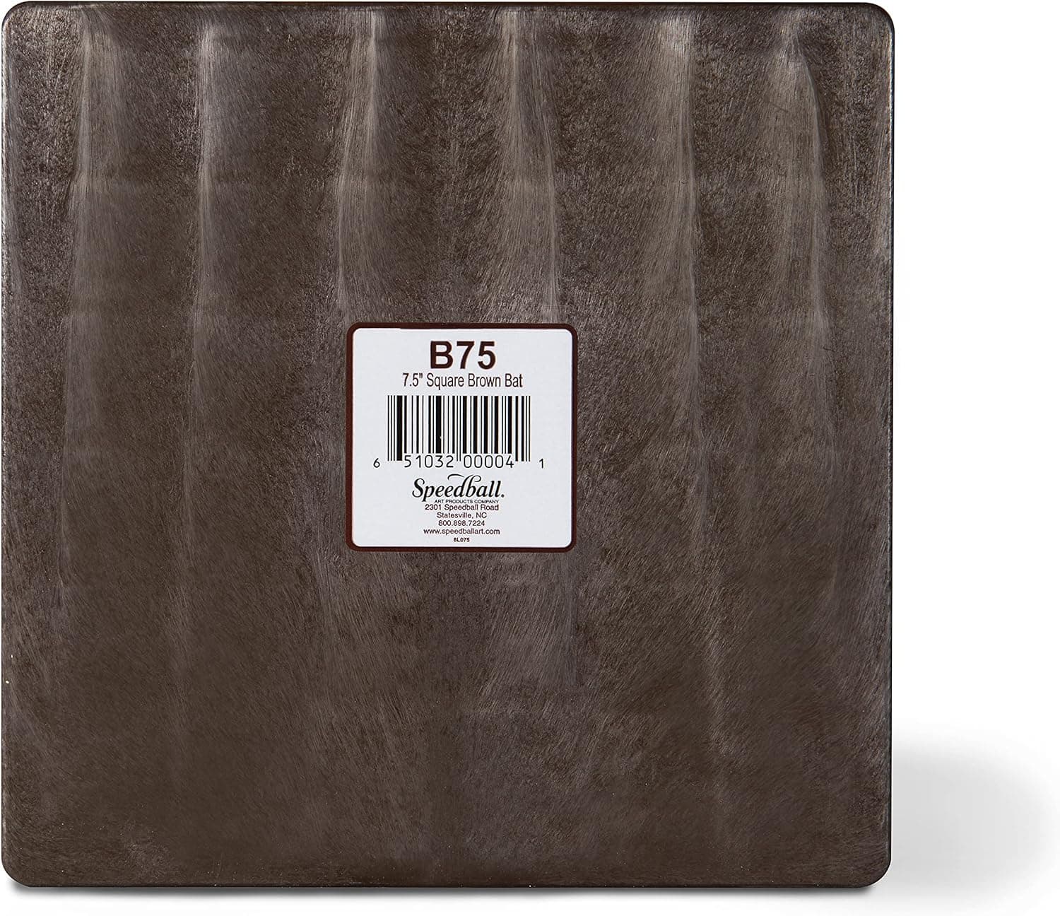 Speedball 7.5 Inch Square Universal Pottery Wheel Bat, Brown, for Ceramics and Clay Work