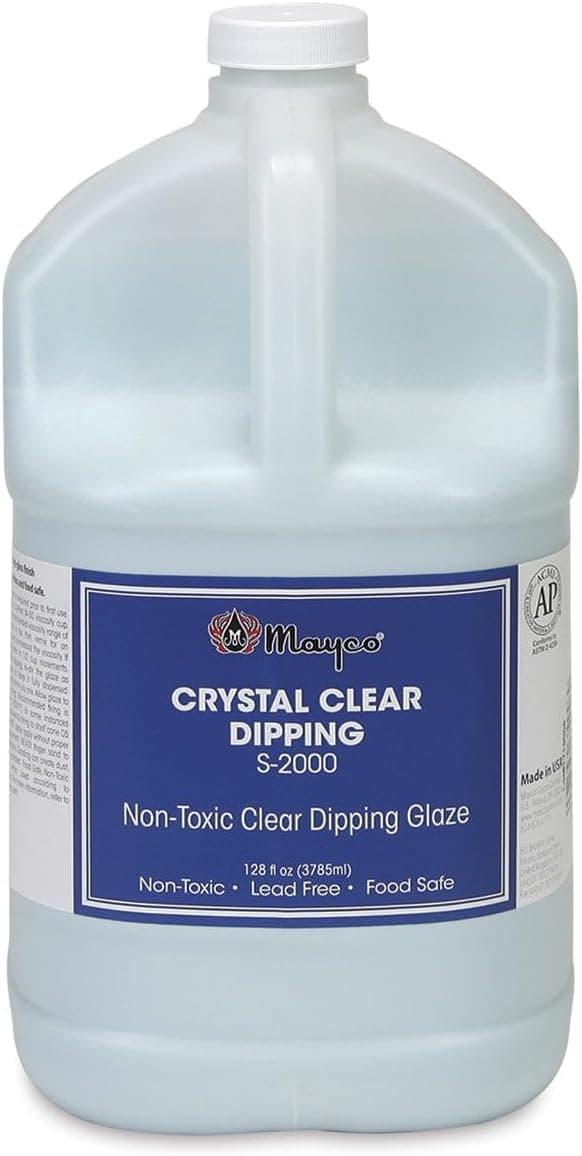 Mayco Crystal Clear Dipping Glaze, Gallon