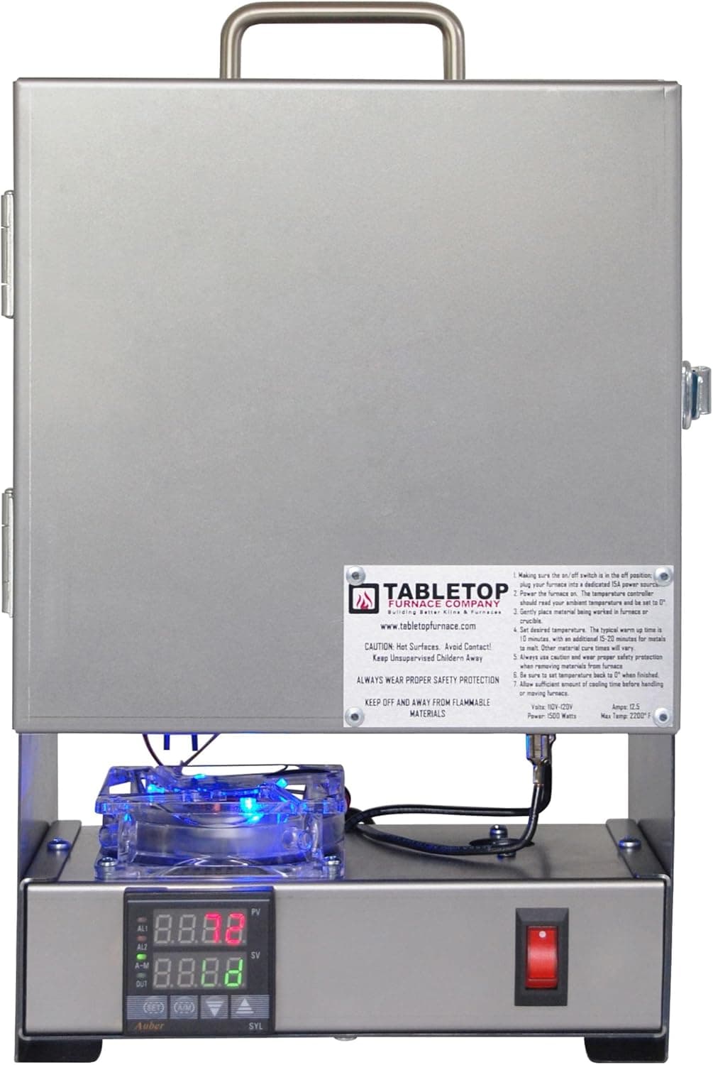RapidFire Programmable Tabletop Kiln for Jewelry, PMC Metal Clay, Enamel and Bead Making