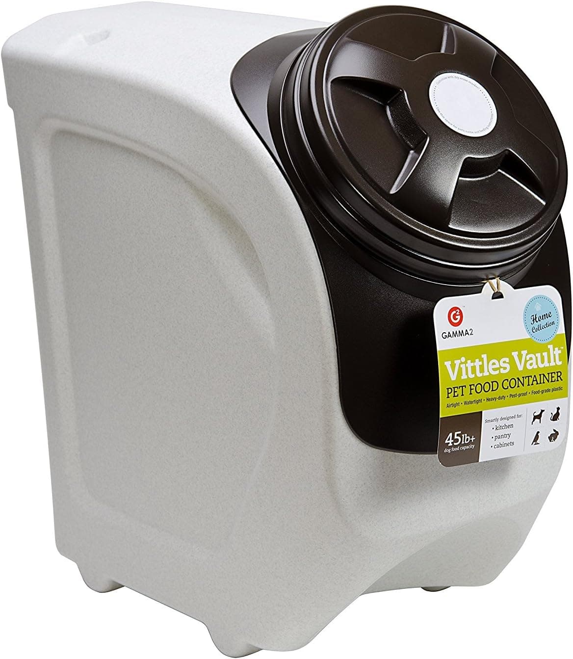 Gamma2 Vittles Vault Home Stackable Airtight Storage Container, 45 Pounds