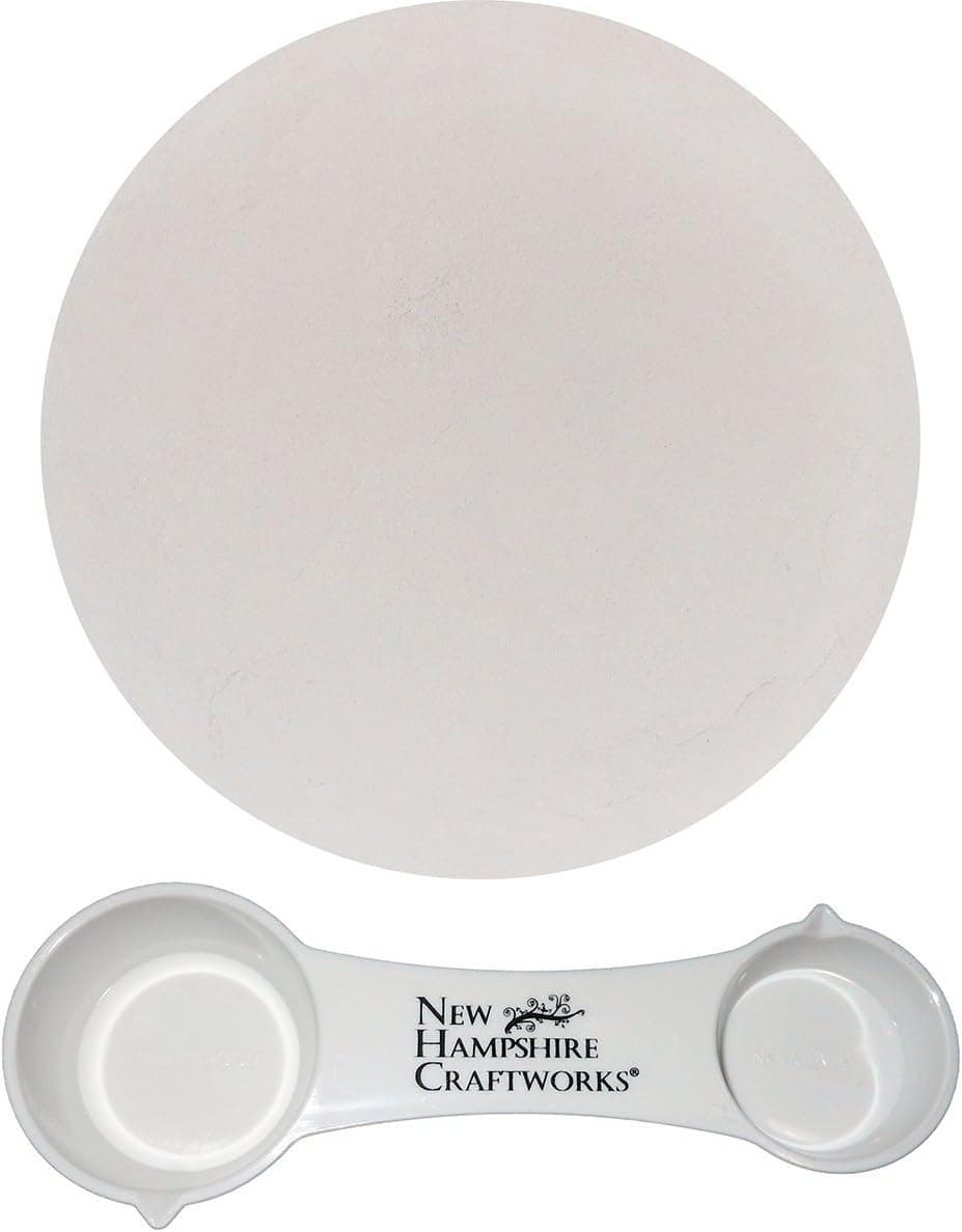 Bullseye Glass Shelf Primer Kiln Wash and NHC Measuring Spoon Set - 1lb Bag