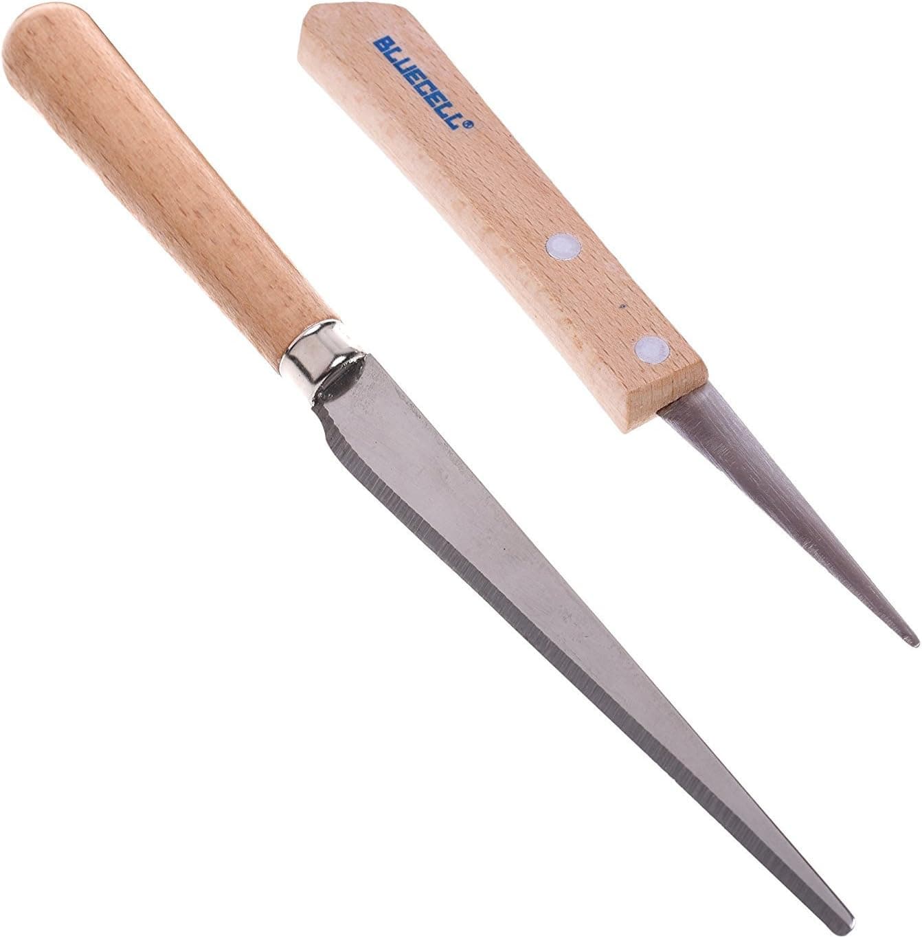 BCP Set of 2 Wooden Handle Craft Art Tools Fettling Knife for Pottery/Sculpting/Ceramic/Polymer Clay