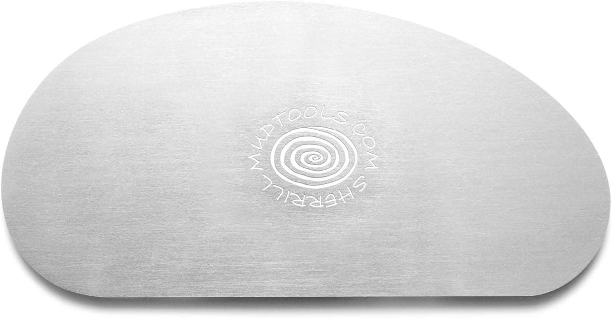Mudtools Stainless Steel Rib Size 5 Firm - Large Kidney Shape - Ceramics, Pottery, Clay - SS5