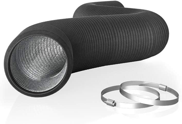AC Infinity Flexible 4-Inch Aluminum Ducting, Heavy-Duty Four-Layer Protection, 8-Feet