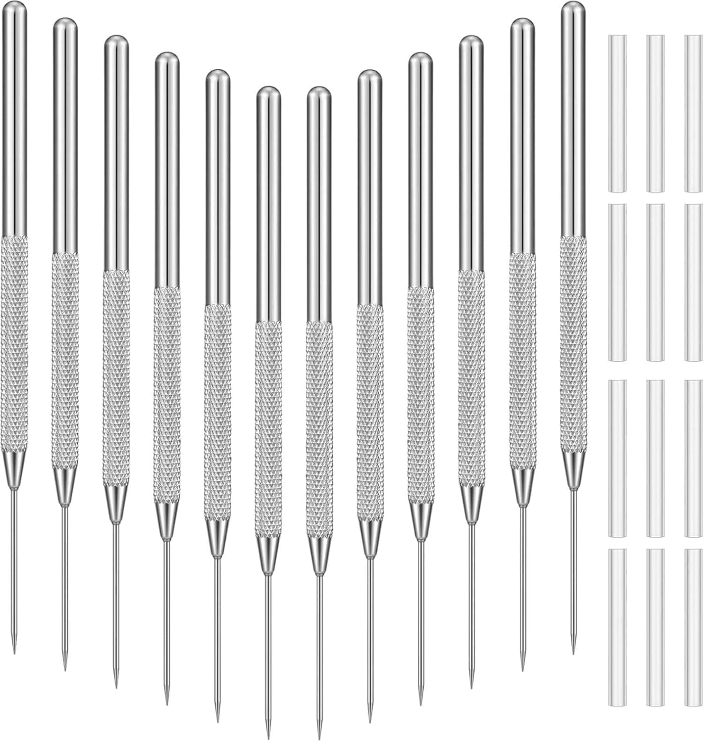 Outus 4 Pieces Clay Needle Tools Ceramic Detail Pottery Sculpture Needle Modeling Clay Tool Kit