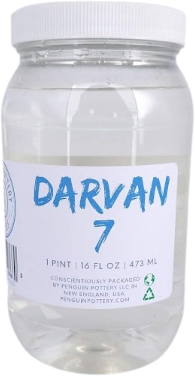 Penguin Pottery - Darvan 7 - Dispersion Agent - Deflocculant - Sodium Silicate Substitute - Will Not Erode Plaster Molds - 16 oz