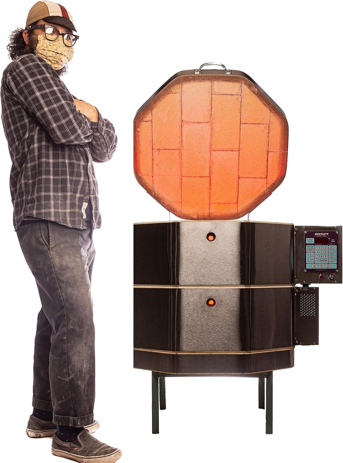 Seattle Pottery Supply 18" by 18" Electric Pottery Kiln, 240V, Fires to Cone 10, Bartlett V6CF