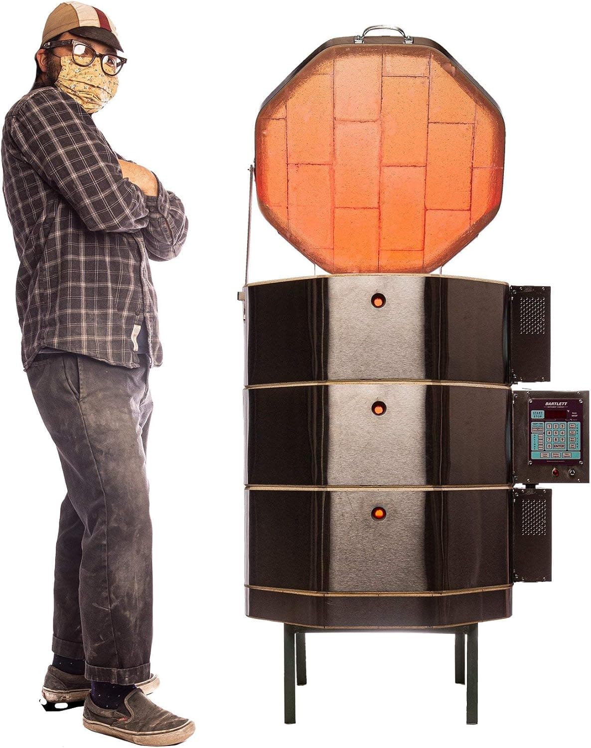Seattle Pottery Supply 18" Electric Pottery Kiln, 240V, Cone 10, 18" by 27" Interior