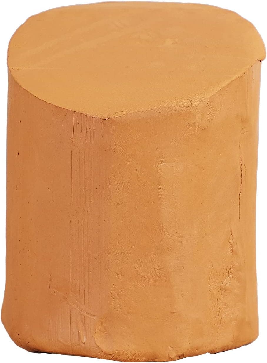 Deouss 20 lbs Low Fire Pottery Clay - Terra Cotta, Cone 06 Earthenware Throwing Clay for Wheel Throwing, Hand Building, Firing