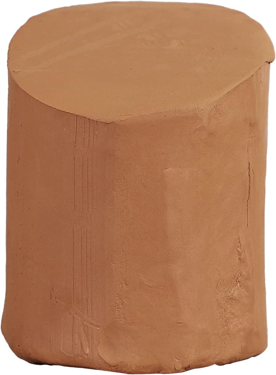 Deouss 5 lbs Low Fire Pottery Clay for Sculpting, Beginners, and Advanced - Terra Cotta, Cone 06 Earthenware Throwing Clay