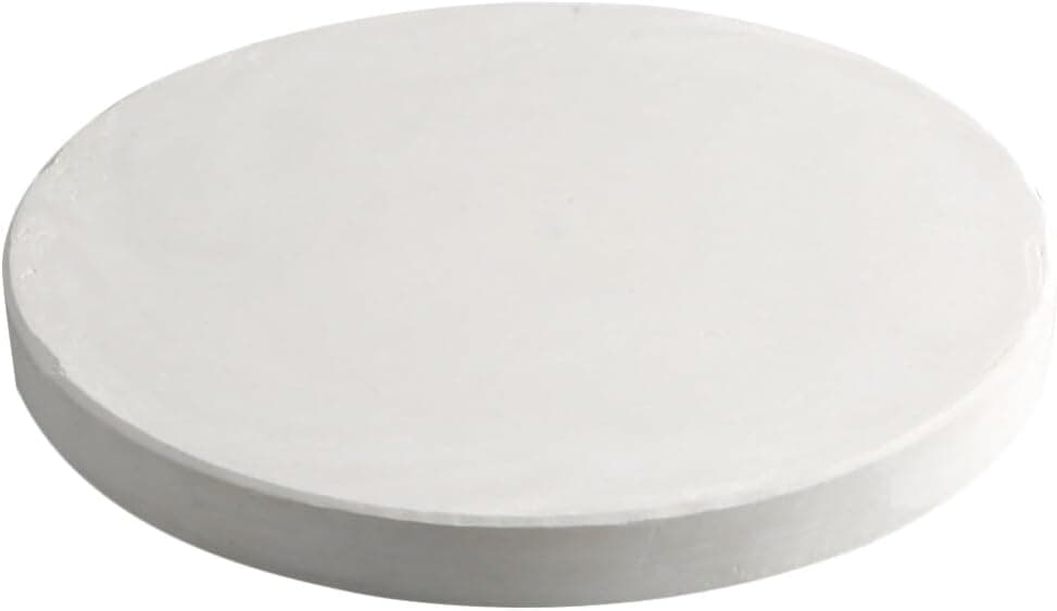 YARNOW Plaster Pottery Bat Board for Clay Craft, 11.8 Inch Diameter Ceramic Drying Slab, Round White