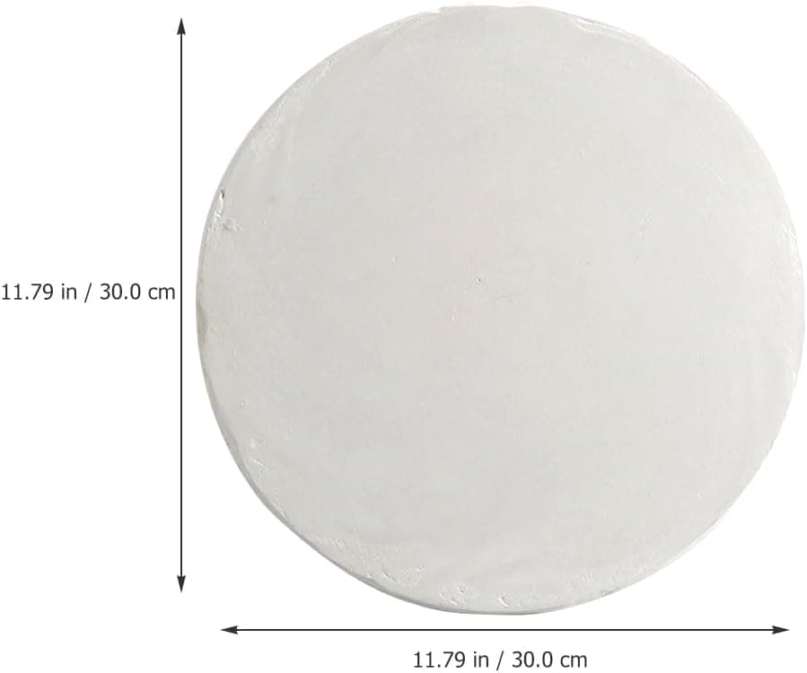 MERRYHAPY Plaster Pottery Bat Board 11.81 Inch Round Drying Board for Clay Sculpting and Pottery Wheel