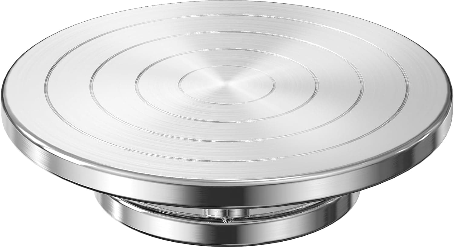 Yncotte Pottery Wheel, 7 Inch Sculpting Wheel Double-Sided Banding Wheel Pottery Turntable Aluminium Alloy Metal Rotating with Ball Bearings