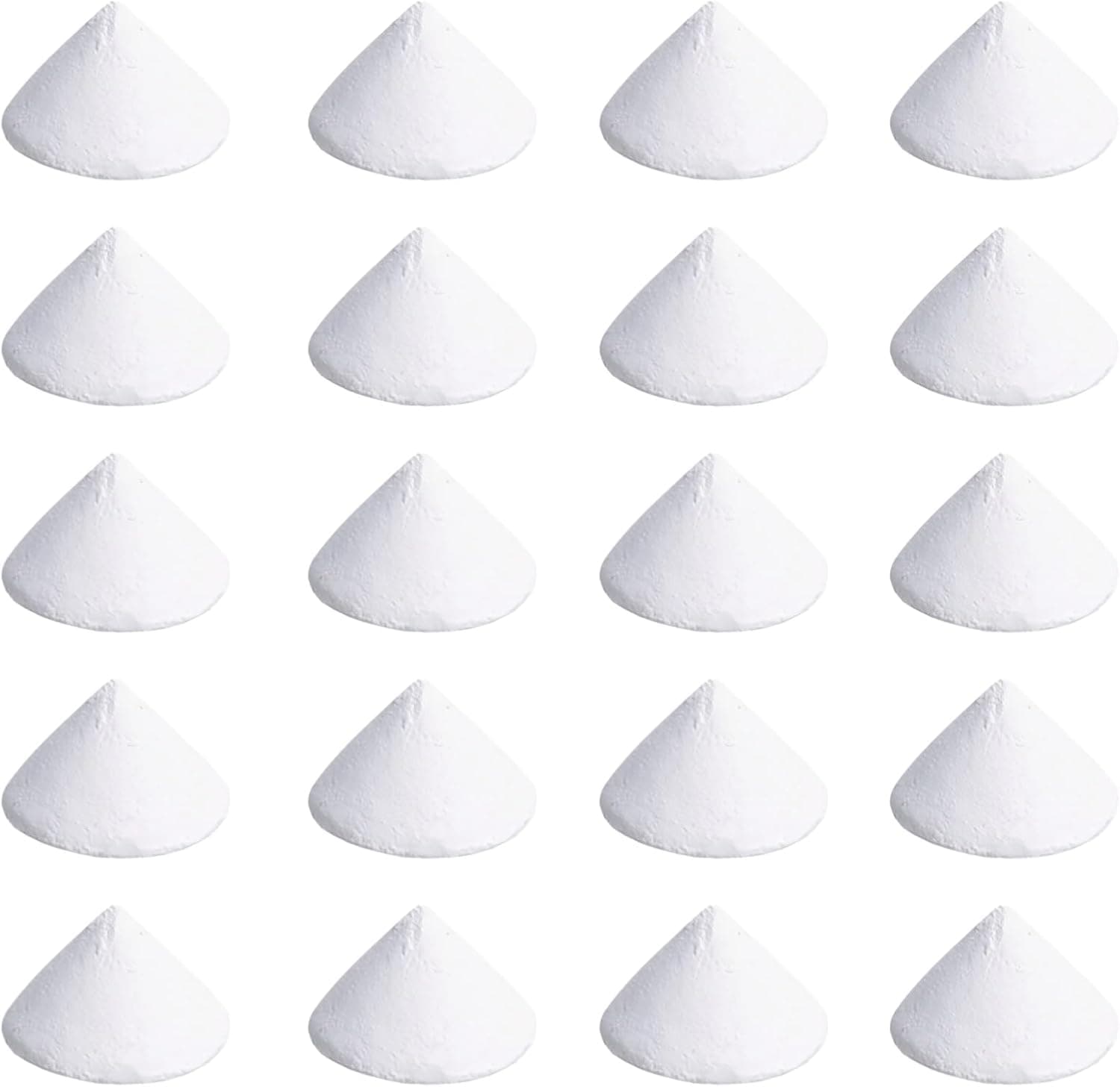 20 Pack Ceramic Kiln Stilts, Aluminum Oxide Triangle Firing Supports for Pottery Glazing