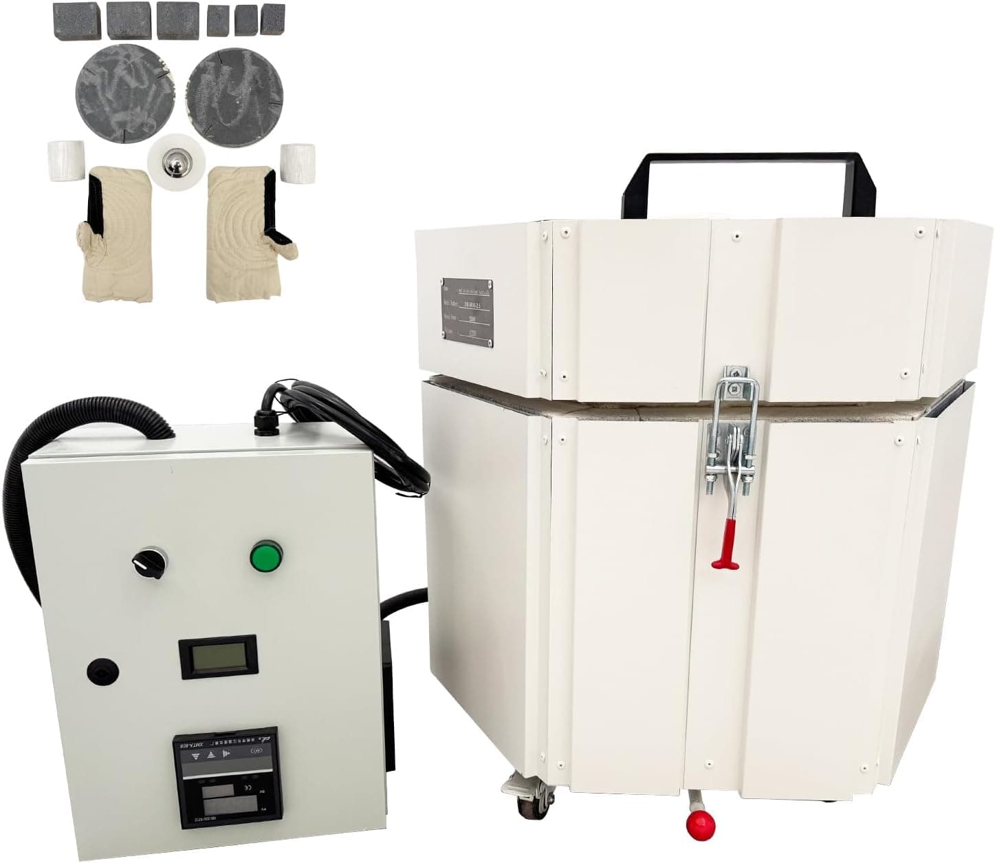 WYDDDARY Electric Ceramic Kiln 220V 0.6 cu.ft 2.5KW Hex Pottery Furnace, Max 1280C